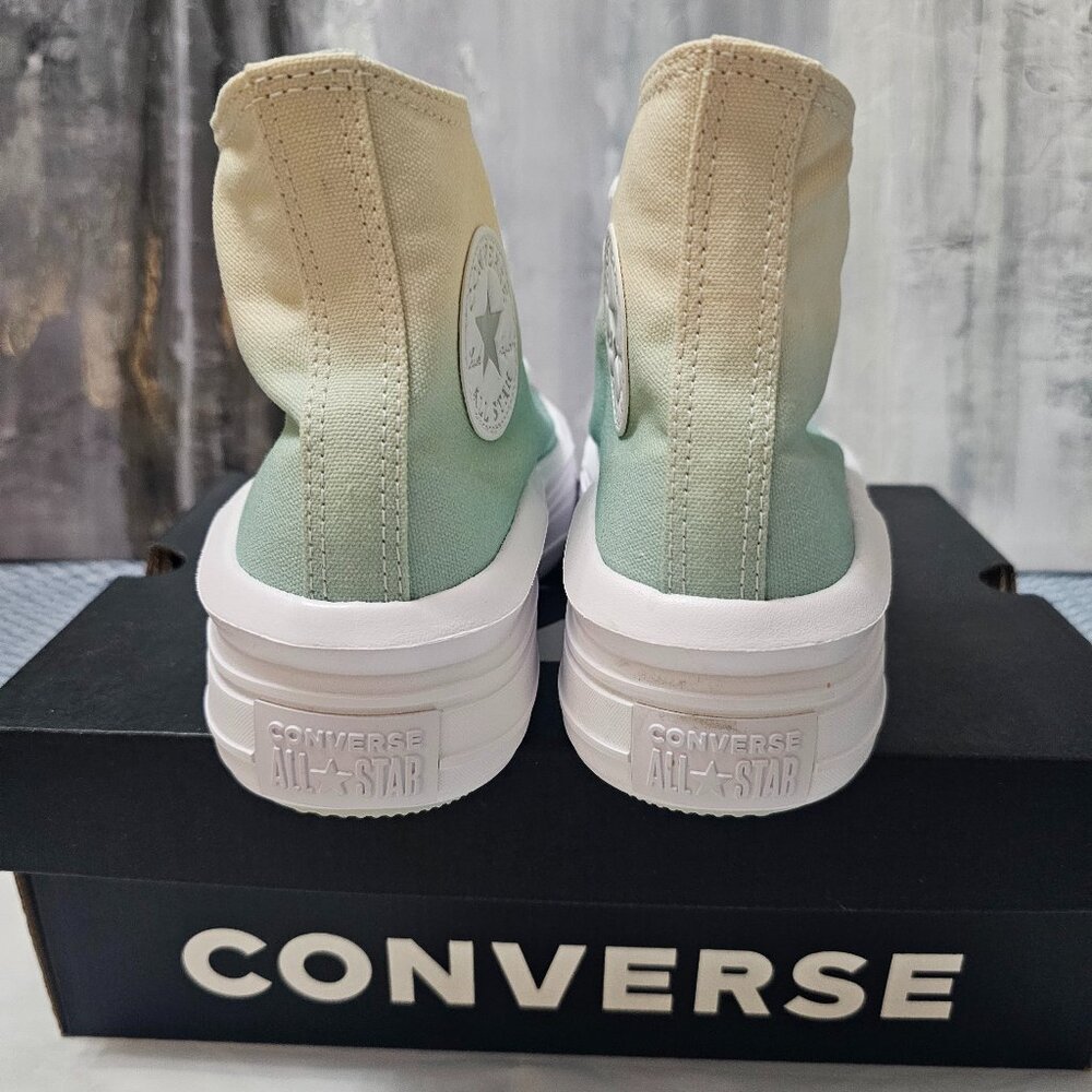 NEW Converse Chuck Taylor Hi Sneakers Ombre Green Platform - Women's Size 6.5 - Picture 6 of 7